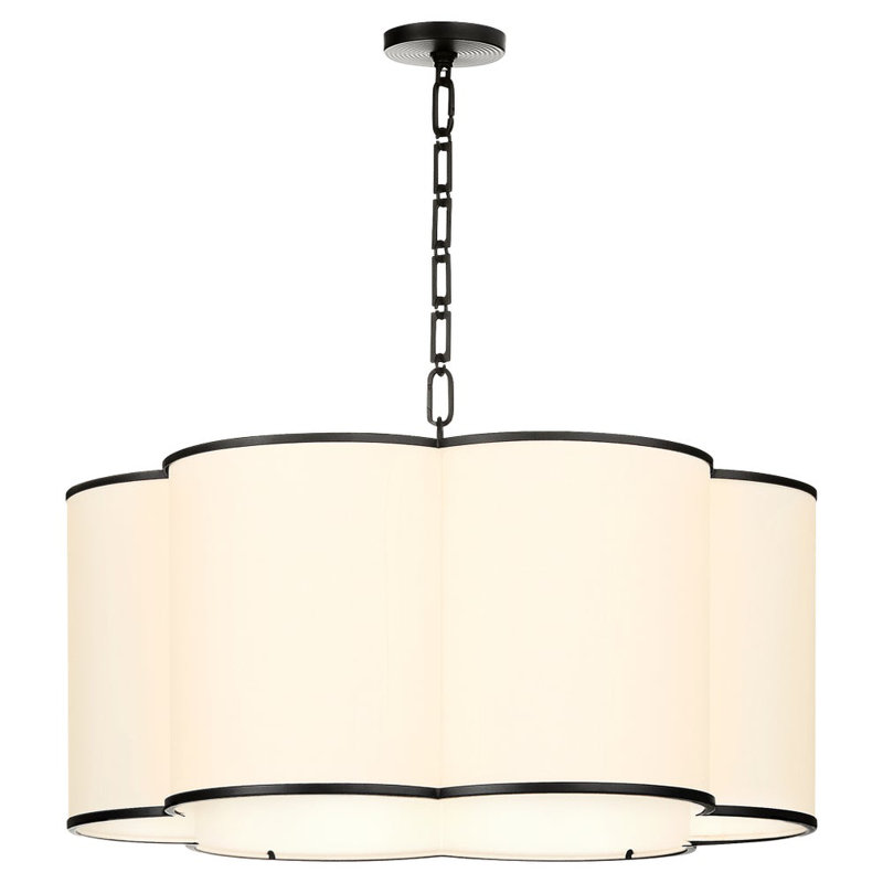 Tissu Marietraud 6LT - PENDANT, Matte Black