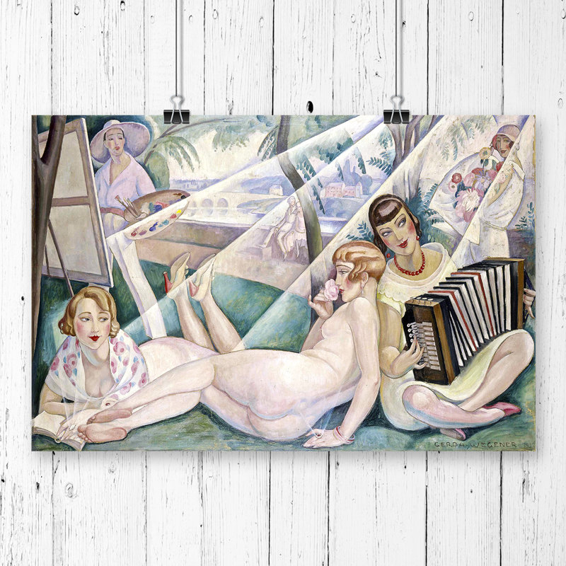 Gerda Wegener - No Frame Painting, 29.7 x 42cm