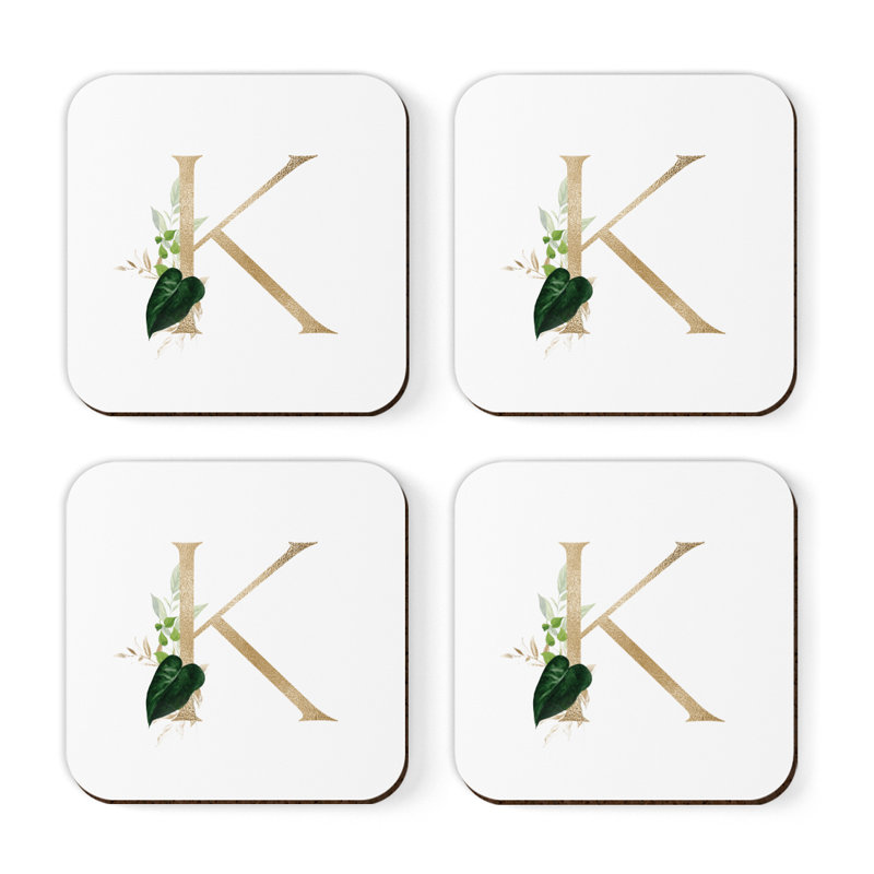 Sous-verre à monogramme Exotic, K