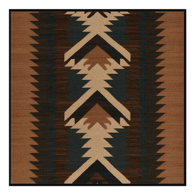  Washable Navajo Chevron Southwestern Area Rug