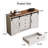 Ertekin 55.11‘’ Wide Rustic Sideboard with 2 Sliding Barn Doors and 4 Drawers, Tv Stand Cabinet-1892815085