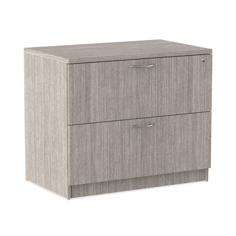 Gray 34'' Wide 2-Drawer Legal Size File Cabinet