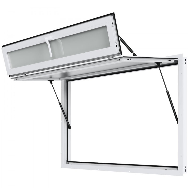 Fenêtre de support en alliage d'aluminium H 37 po x l 61 po