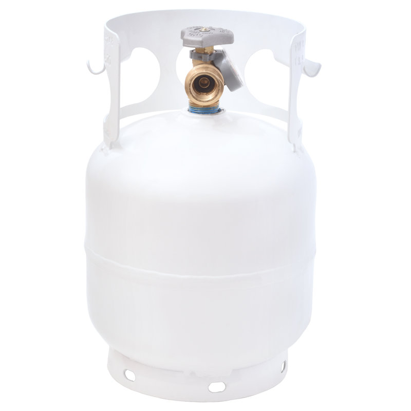 Flame King 5lb (1.25-Gallon Capacity) EMPTY Propane Tank w/ Built-in Gauge