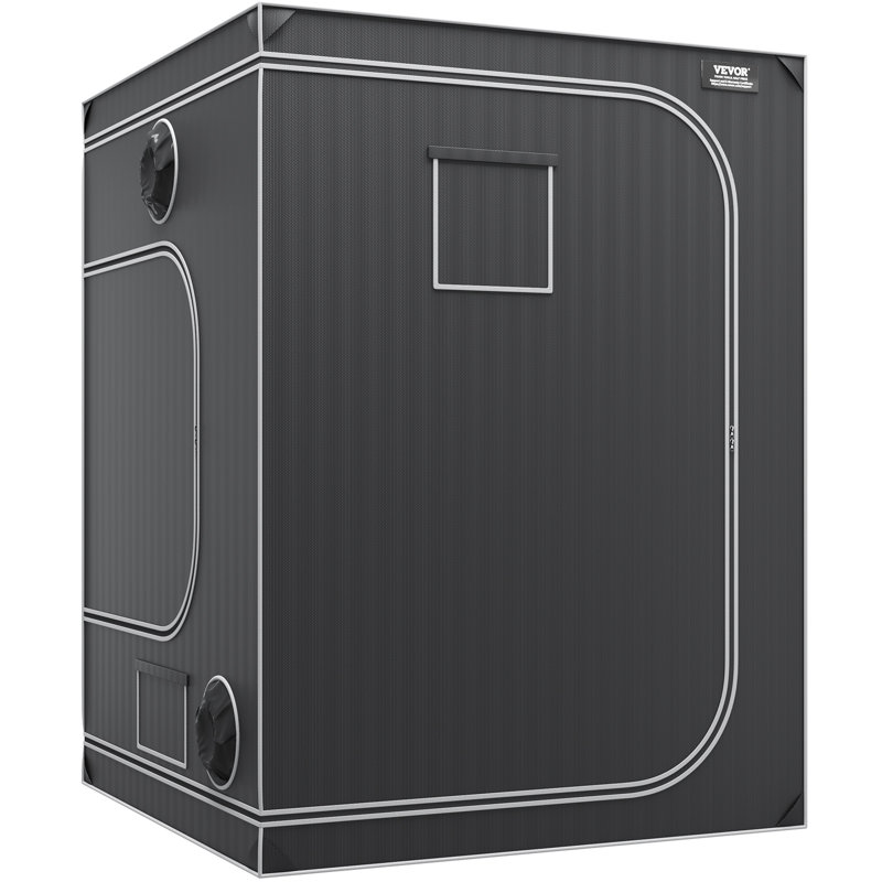 VEVOR 5x5 Black and Gray Steel Frame Hydroponic Grow Tent