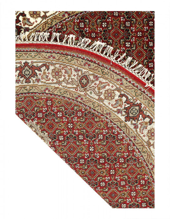 Tapis en laine d'agneau unique 4 pi 01 po x 4 pi 01 po Jakkele