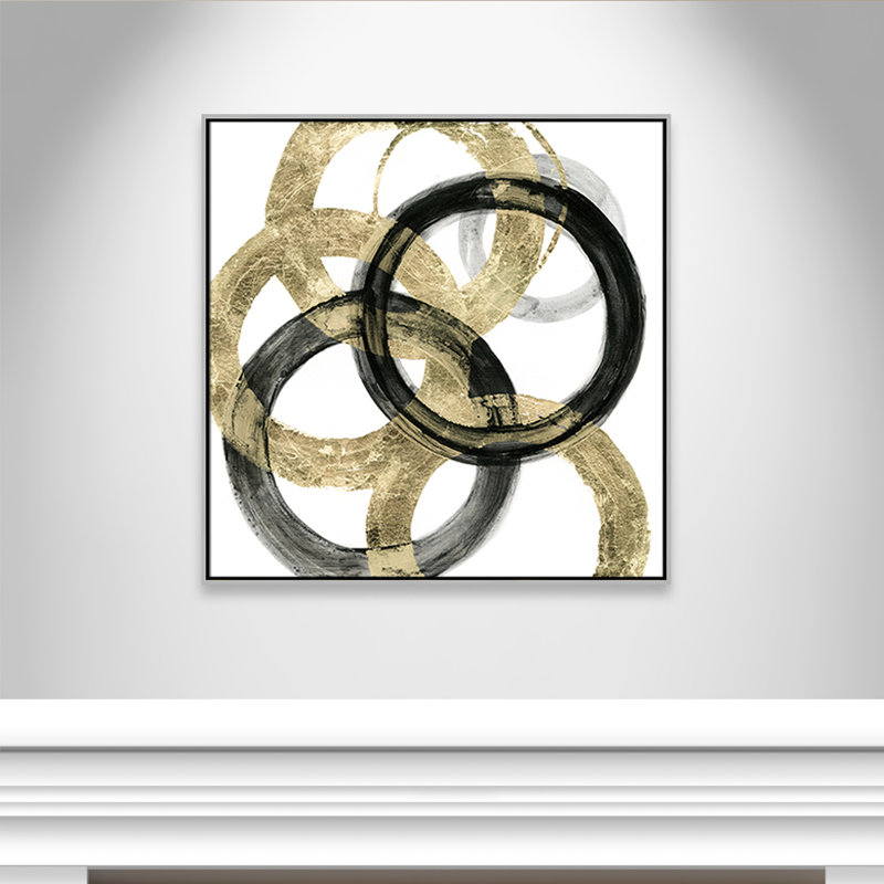 Collection Ring Ring I par Tava Studios, H 37,5 po x l 37,5 po x P 2 po, Argent