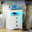 45cm W Manufactured Wood Bedside Table