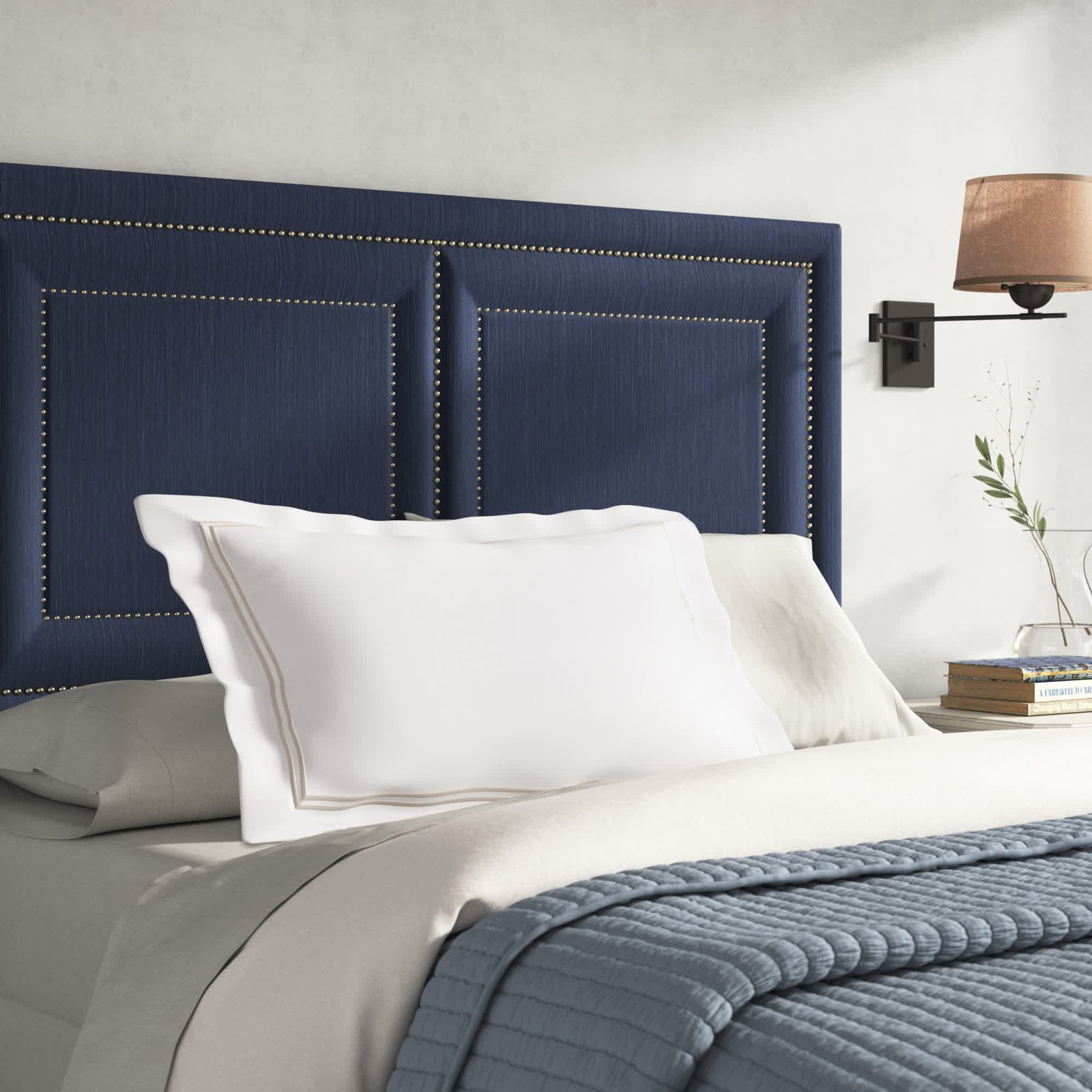 Coltrane 100% Cotton Pillow Sham, King, Pearl Gray