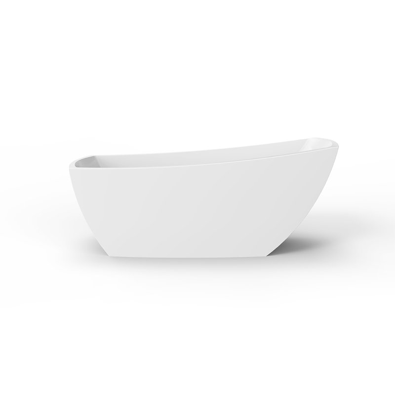 Yori 59 " L x 31 " W Freestanding and Mounting / Installation Required Soaking Acrylic Bathtub, White