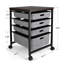 Commode de rangement roulante 4 tiroirs Kinnie