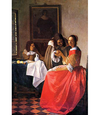 Reproduction d’art par johannes vermeer-impression