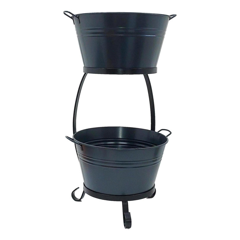 Baignoire émaillée Aleshya Tre, Gris foncé