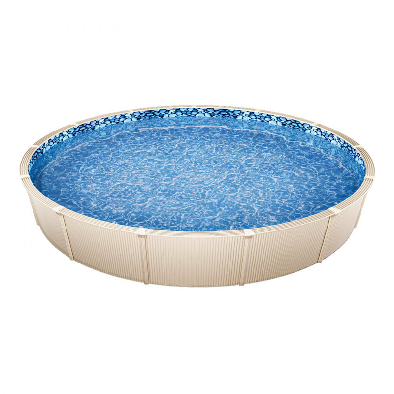 Toile ronde pour piscine, H 52 po x l 396 po x P 396 po