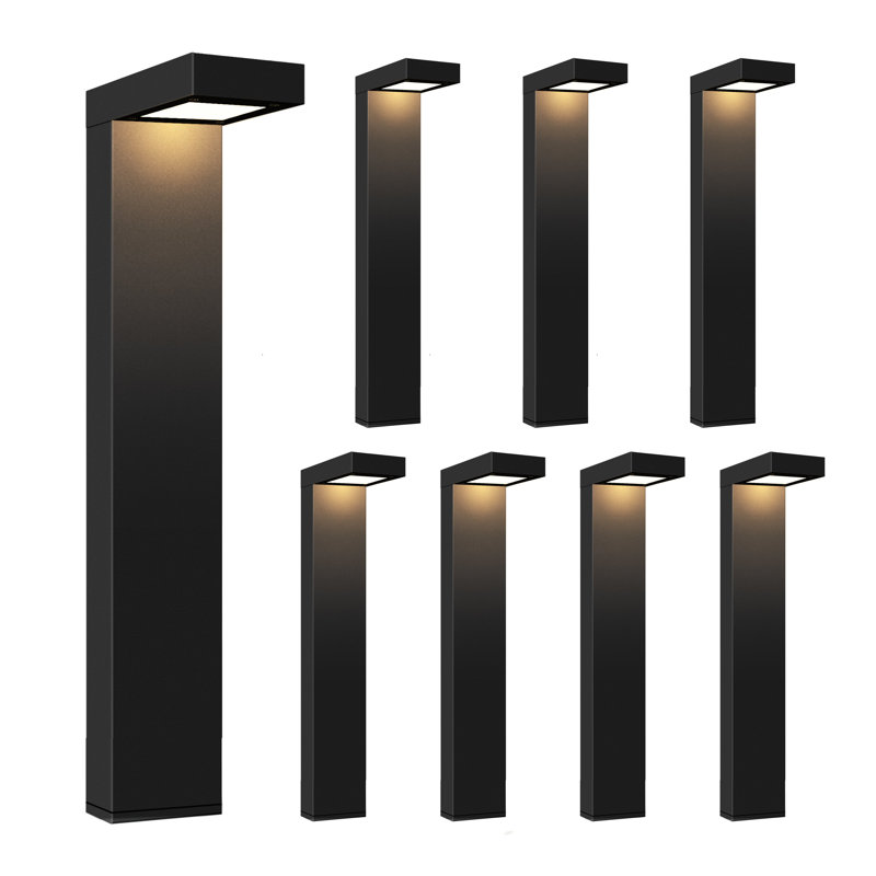 Luminaire d'extérieur à basse tension pour paysage, 3000 K, noir, paquet de 8