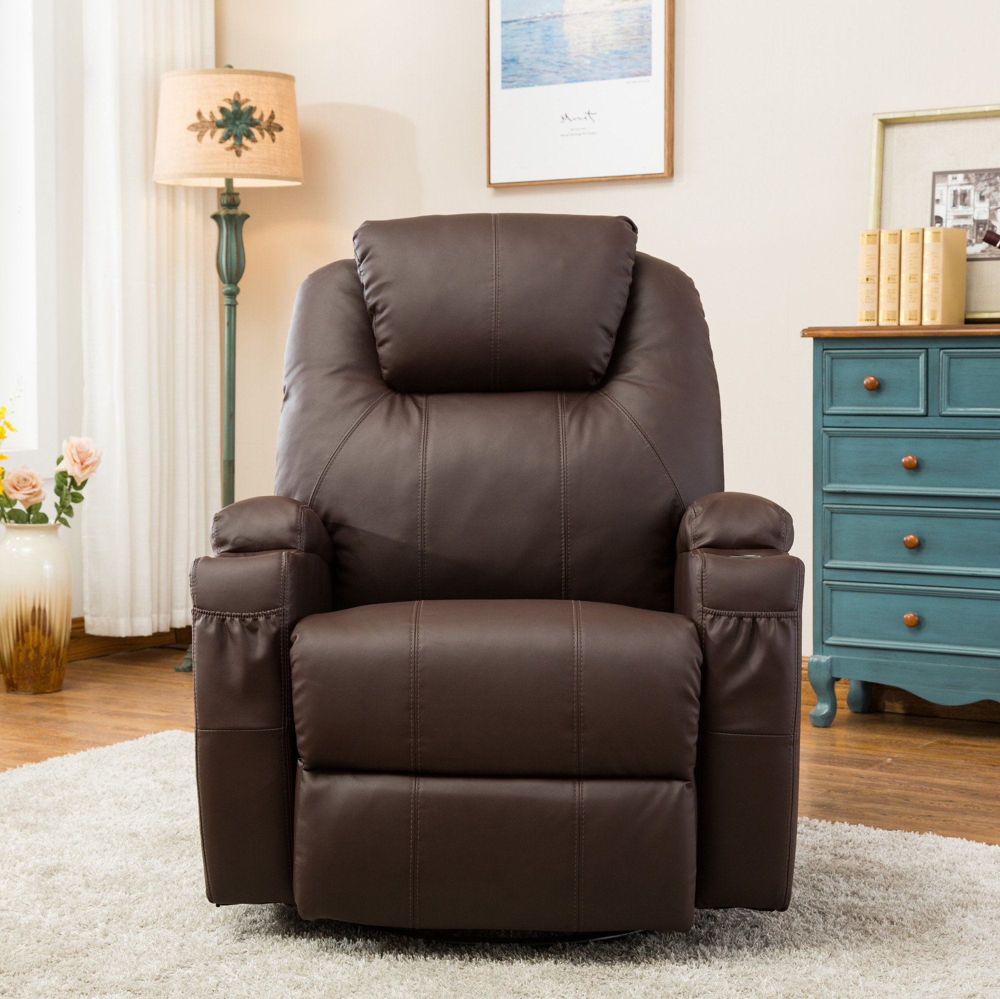 Brayden Studio Faux Leather Heated Massage Chair Reviews