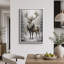 Renne de Noël, vacances d'hiver, photos de salon, impression sur toile encadrée, impression numérique-132863804-132863808