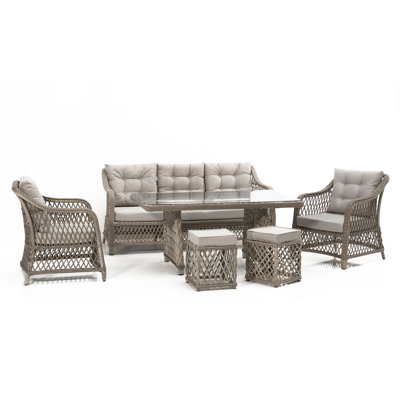 Divona Rectangular 5 - Person Dining Set
