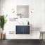 30 po Miroir à DEL avec meuble-lavabo l 22 po x P bleu marine, comptoir en marbre, robinet - surface de qualité protégée contre les égratignures et les rayures-1362895759-1362895758