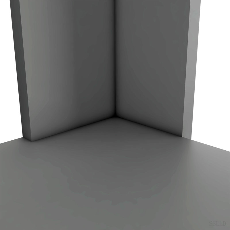 Îlot de cuisine, table de cuisine H 35 po, quatre pieds, trois tablettes de rangement ouvertes, Blanc / Gris