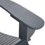 Chaise Adirondack pliante 3 pièces avec repose-pieds et table d'appoint
