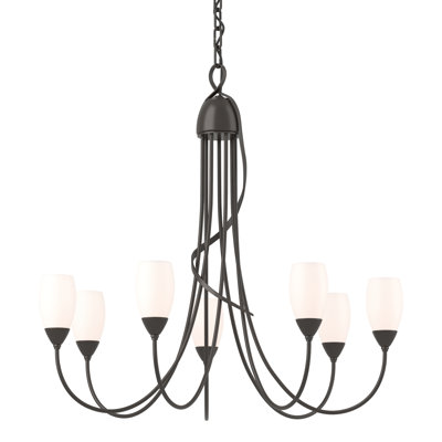 Flora 7 - Light Shaded Classic/Traditional Chandelier