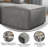 Bridgetown Contemporary Modular Sectional Sofa Ottoman-144295086