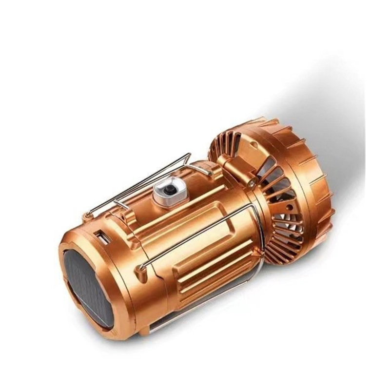 Tente de camping avec ventilateur pliable pour l'extérieur, Gold