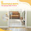 Stainless Steel, Plastic Pressure Mounted Pet Gate-122862560