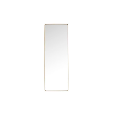 Rectangle Mirror Curve Brass