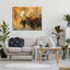 «Stupell Industries Autumn Foliage Moose Portrait», art mural sur toile par Mark Kelso