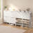  30 Pair Freestanding Large Capacity Shoe Cabinet With 4-Drawer Flip-Front Shoe Storage Cabinet.-598139670-598139688