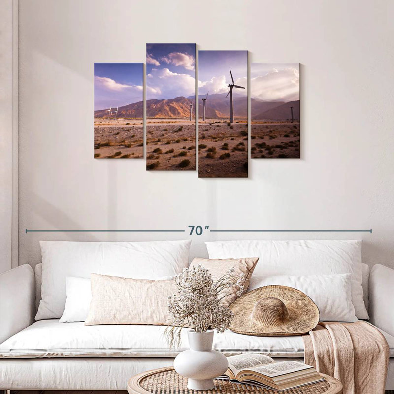 Lilie Palm Springs Windmills, H 27 po x l 43 po