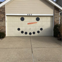 The Holiday Aisle® 12 Piece Snowman Face Garage Door Mural Set