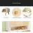 7-Tier Shoe Storage Cabinet Wooden Shoe Cabinet