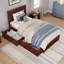 Lit plateforme en bois massif Jeinny avec pied de lit et tiroirs de rangement assortis-1435233017-1435233022