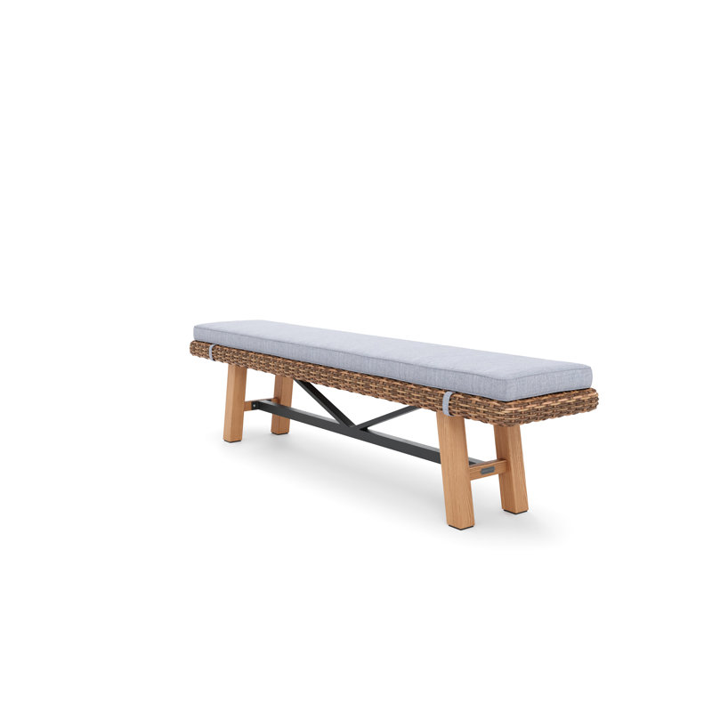 Truss Outdoor Teak Dining Bench
