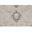 Tapis décoratif en laine noué à la main de conception unique 1960s Ivoire/gris de 9 pi 11 po x 12 pi 7 po