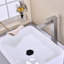 Robinet de lavabo de salle de bain avec bonde escamotable - Aérateur de robinet en acier inoxydable à ajustement facile de la température