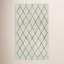 Bohemian Classics Hand Tufted Wool Moroccan Area Rug in Cream/Black-668967736