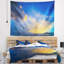 Photo de plage, coucher de soleil spectaculaire avec tapisserie orage-28487664