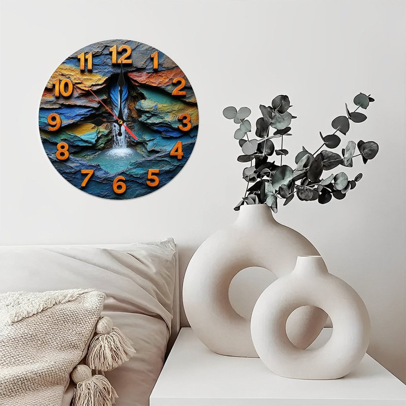 Horloge murale en pierre