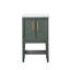 Meuble-lavabo simple 20 po avec plateau en céramique Cheriton-871462456