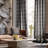 Light Filtering Sheer Grommet Curtains with Plaid Pattern (Set of 2)-102058936-102058934