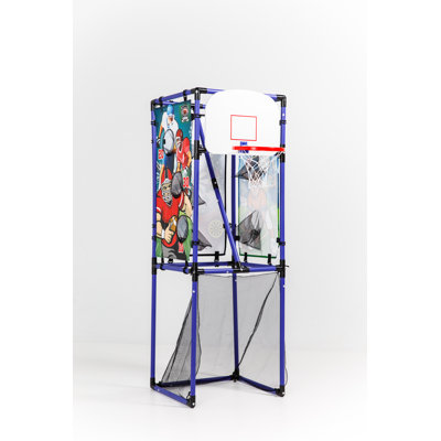 Sport Squad 5-in-1 Multi-Sport Toss Game Set - Football, Basketball, Soccer, and Darts - Lightweight and Portable Game for Kids and Teens