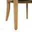 Chaise de salle à manger rembourrée à structure en bois avec accoudoirs et finition naturelle, ensemble de 2-1818067765
