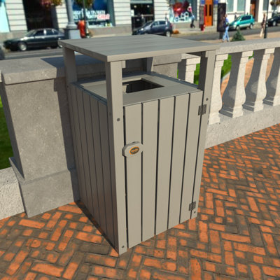 39 Gallons Outdoor Trash/Recycling Bins