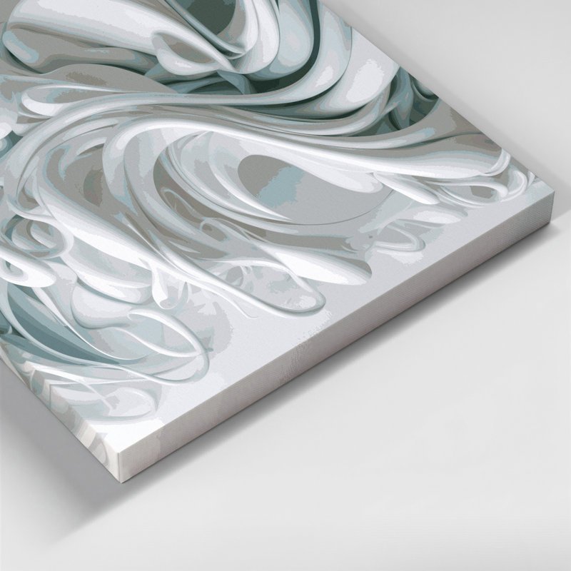 Art mural sur toile Biomorphic Abstraction 33, H 11 po x l 14 po