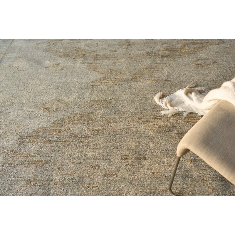 Kingston hand-knotted Wool Tan/Beige Area Rug, 12'X15'