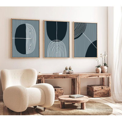 Decorative Framed MDF Painting (3 Pieces)